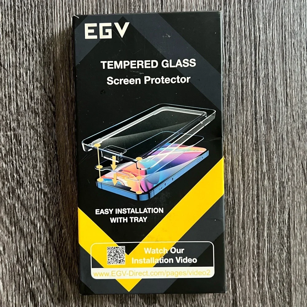 Lot of 2: EGV Tempered Glass Screen Protectors for IPhone 13 Pro